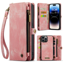 Load image into Gallery viewer, CaseMe 008 Detachable Multifunctional Leather Phone Case, For iPhone 15 Pro Max, For iPhone 15 Pro, For iPhone 15 Plus, For iPhone 15