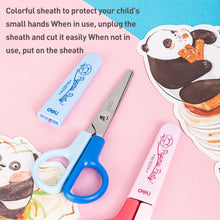 Load image into Gallery viewer, Deli 6021A Student Scissors Mini Portable Children Handmade Paper-cut Scissors