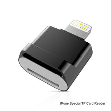 Load image into Gallery viewer, MicroDrive 8pin To TF Card Adapter Mini iPhone &amp; iPad TF Card Reader, Card Reader, 16GB, 32GB, 64GB, 128GB, 256GB