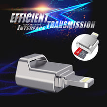 Load image into Gallery viewer, MicroDrive 8pin To TF Card Adapter Mini iPhone &amp; iPad TF Card Reader, Card Reader, 16GB, 32GB, 64GB, 128GB, 256GB