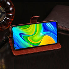 Load image into Gallery viewer, idewei Crazy Horse Texture Horizontal Flip Leather Case with Holder &amp; Card Slots &amp; Wallet, For Xiaomi Redmi Note 9, For UMIDIGI S5 Pro, For Vivo Y50