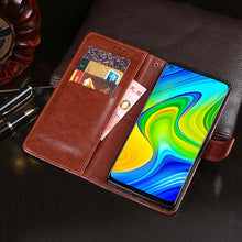 Load image into Gallery viewer, idewei Crazy Horse Texture Horizontal Flip Leather Case with Holder &amp; Card Slots &amp; Wallet, For Xiaomi Redmi Note 9, For UMIDIGI S5 Pro, For Vivo Y50