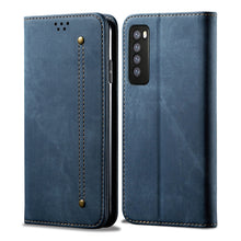 Load image into Gallery viewer, Denim Texture Casual Style Horizontal Flip Leather Case with Holder &amp; Card Slots &amp; Wallet, For Huawei Nova 7, For Huawei Nova 7 Pro, For Huawei Nova 7 SE / P40 Lite 5G, For Vivo Y50, For Huawei Honor X10 5G, For Xiaomi Redmi Note 9                     ...