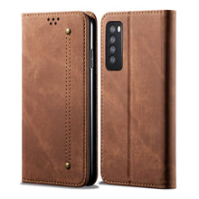 Load image into Gallery viewer, Denim Texture Casual Style Horizontal Flip Leather Case with Holder &amp; Card Slots &amp; Wallet, For Huawei Nova 7, For Huawei Nova 7 Pro, For Huawei Nova 7 SE / P40 Lite 5G, For Vivo Y50, For Huawei Honor X10 5G, For Xiaomi Redmi Note 9                     ...