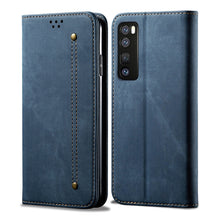 Load image into Gallery viewer, Denim Texture Casual Style Horizontal Flip Leather Case with Holder &amp; Card Slots &amp; Wallet, For Huawei Nova 7, For Huawei Nova 7 Pro, For Huawei Nova 7 SE / P40 Lite 5G, For Vivo Y50, For Huawei Honor X10 5G, For Xiaomi Redmi Note 9                     ...