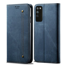Load image into Gallery viewer, Denim Texture Casual Style Horizontal Flip Leather Case with Holder &amp; Card Slots &amp; Wallet, For Huawei Nova 7, For Huawei Nova 7 Pro, For Huawei Nova 7 SE / P40 Lite 5G, For Vivo Y50, For Huawei Honor X10 5G, For Xiaomi Redmi Note 9                     ...