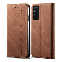 Load image into Gallery viewer, Denim Texture Casual Style Horizontal Flip Leather Case with Holder &amp; Card Slots &amp; Wallet, For Huawei Nova 7, For Huawei Nova 7 Pro, For Huawei Nova 7 SE / P40 Lite 5G, For Vivo Y50, For Huawei Honor X10 5G, For Xiaomi Redmi Note 9                     ...