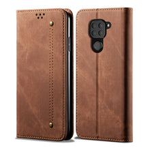 Load image into Gallery viewer, Denim Texture Casual Style Horizontal Flip Leather Case with Holder &amp; Card Slots &amp; Wallet, For Huawei Nova 7, For Huawei Nova 7 Pro, For Huawei Nova 7 SE / P40 Lite 5G, For Vivo Y50, For Huawei Honor X10 5G, For Xiaomi Redmi Note 9                     ...