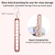 Load image into Gallery viewer, Multifunctional Magic Nine-hole Clothes Hanger, Random Color
