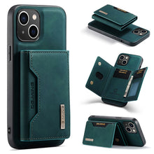 Load image into Gallery viewer, DG.MING M2 Series 3-Fold Card Bag Wallet Leather Phone Case, For iPhone 15 Pro Max, For iPhone 15 Pro, For iPhone 15 Plus, For iPhone 15