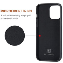 Load image into Gallery viewer, DG.MING M2 Series 3-Fold Card Bag Wallet Leather Phone Case, For iPhone 15 Pro Max, For iPhone 15 Pro, For iPhone 15 Plus, For iPhone 15