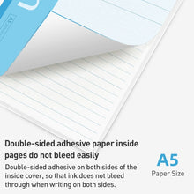 Load image into Gallery viewer, Deli 7653 Notebook A5 Wireless Binding Soft Surface Simple Notepad Student Notepad