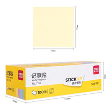 Load image into Gallery viewer, Deli 7156 Sticky Notes Colorful Note Label Paper, Specification: 100 Sheets, 100 Sheets
