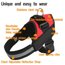Load image into Gallery viewer, Pet Dog Anti Sprint Oxford Cloth K9 Chest Strap Traction Rope Strap, S for 6-14kg, M for 13-23kg, L for 23-30kg, XL for 28-40kg, XXL for 40-70kg