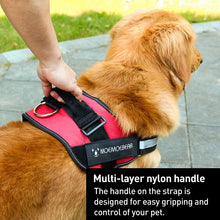 Load image into Gallery viewer, Pet Dog Anti Sprint Oxford Cloth K9 Chest Strap Traction Rope Strap, S for 6-14kg, M for 13-23kg, L for 23-30kg, XL for 28-40kg, XXL for 40-70kg