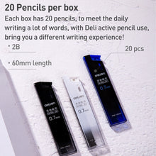 Load image into Gallery viewer, Deli 7003 0.5mm Movable Lead 2B Automatic Pencil Refill, 0.5mm
