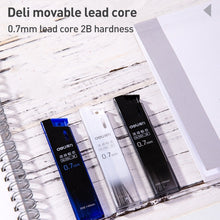 Load image into Gallery viewer, Deli 7003 0.5mm Movable Lead 2B Automatic Pencil Refill, 0.5mm