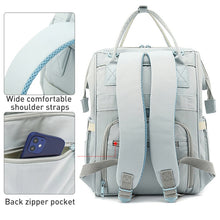 Load image into Gallery viewer, Multifunctional Mommy Bag Large Capacity Outgoing Baby Care Backpack, Grey, Blue, Black, Pink, Cartoon Bear, Classic Grey, Classic Black, Classic Blue