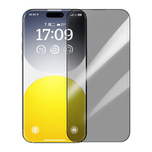 Load image into Gallery viewer, Baseus Sapphire Series Dustproof Peep-proof Tempered Glass Film, For iPhone 15