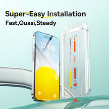 Load image into Gallery viewer, Baseus Sapphire Series Dustproof HD Tempered Glass Film, For iPhone 15 Pro