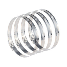 Load image into Gallery viewer, 4 PCS Stainless Steel Hose Clamps Pipe Clip Fuel Line Clip, Size: 91-114mm, 4 PCS Size: 91-114mm