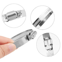 Load image into Gallery viewer, 4 PCS Stainless Steel Hose Clamps Pipe Clip Fuel Line Clip, Size: 91-114mm, 4 PCS Size: 91-114mm