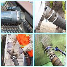 Load image into Gallery viewer, 4 PCS Stainless Steel Hose Clamps Pipe Clip Fuel Line Clip, Size: 91-114mm, 4 PCS Size: 91-114mm