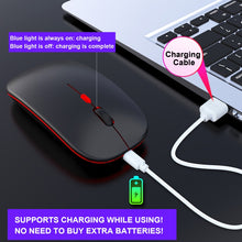 Load image into Gallery viewer, HXSJ M40 2.4GHZ 800,1200,1600dpi Third Gear Adjustment Colorful Wireless Mouse USB Rechargeable