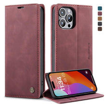 Load image into Gallery viewer, CaseMe 013 Multifunctional Horizontal Flip Leather Phone Case, For iPhone 15 Pro Max, For iPhone 15 Pro, For iPhone 15 Plus, For iPhone 15