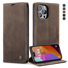 Load image into Gallery viewer, CaseMe 013 Multifunctional Horizontal Flip Leather Phone Case, For iPhone 15 Pro Max, For iPhone 15 Pro, For iPhone 15 Plus, For iPhone 15