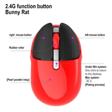 Load image into Gallery viewer, HXSJ M106 2.4GHZ 1600dpi Single-mode Wireless Mouse USB Rechargeable