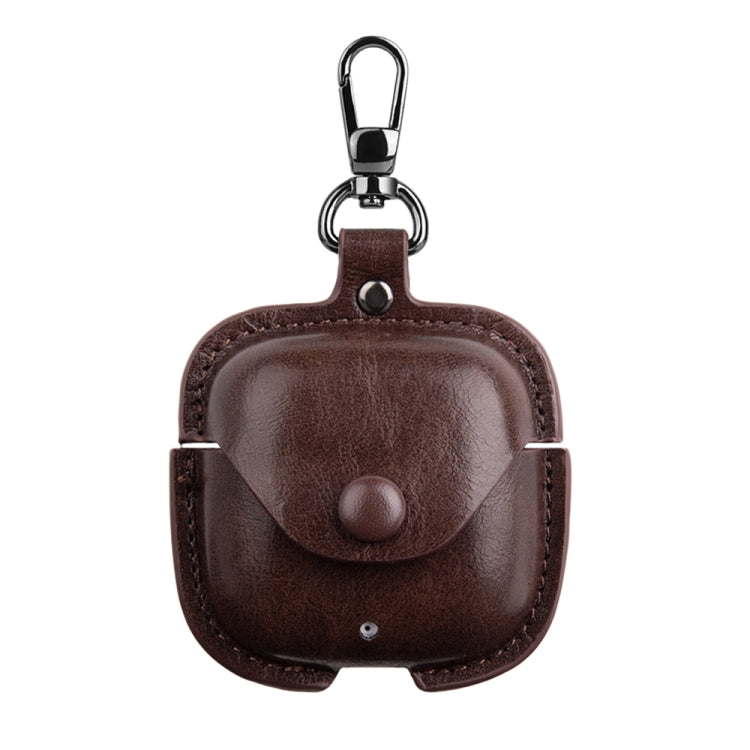 Leather TWS Earphone Protective Case with Hook