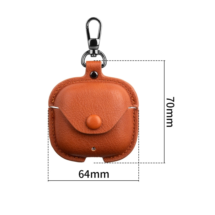 Leather TWS Earphone Protective Case with Hook