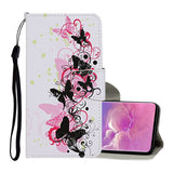 Colored Drawing Pattern Horizontal Flip Leather Case with Holder & Card Slots & Wallet & Lanyard