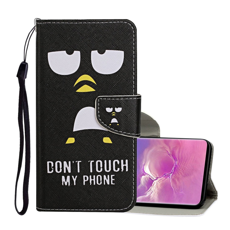 Colored Drawing Pattern Horizontal Flip Leather Case with Holder & Card Slots & Wallet & Lanyard