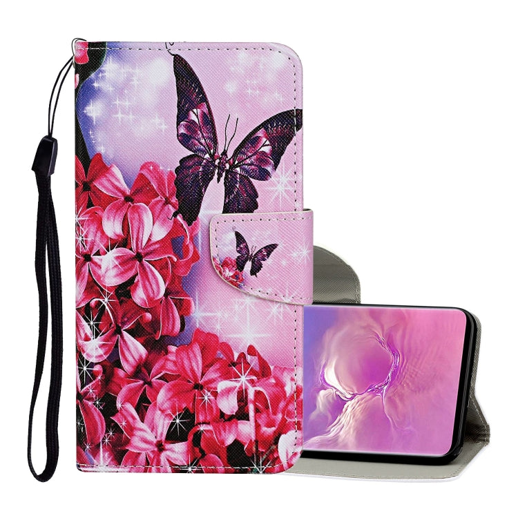 Colored Drawing Pattern Horizontal Flip Leather Case with Holder & Card Slots & Wallet & Lanyard