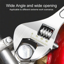 Load image into Gallery viewer, Adjustable Wrench Overall Quenched Finely Polished Chrome Plated Manual Huhui Adjustable Wrench Handle, 8 inch, 12 inch