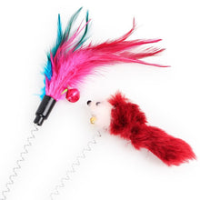 Load image into Gallery viewer, Cat Interactive Stick Feather Toy with Fixed Suction Cup