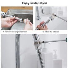 Load image into Gallery viewer, Kitchen Faucet Anti-splash Head Pressurized Shower Head Universal Rotating Aerator Long Style