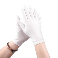 Load image into Gallery viewer, Labor Protection White Anti-sweat Cloth Thickened Gloves, 1 Pair