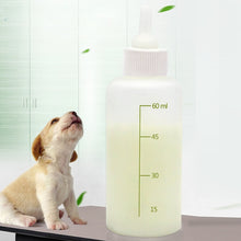 Load image into Gallery viewer, Pet Bottle Set Puppy Kitten Cat Bottle Multiple Pacifiers with Bottle Brush, 60ml x 1