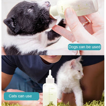 Load image into Gallery viewer, Pet Bottle Set Puppy Kitten Cat Bottle Multiple Pacifiers with Bottle Brush, 60ml x 1