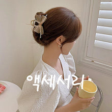 Load image into Gallery viewer, French Style Hairpin Gripper Mesh Lace Bowknot Rhinestone Hairpin