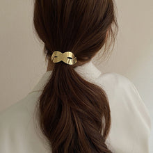 Load image into Gallery viewer, Korean Simple Women High Elastic Metal Brushed Hair Rope Rubber Band Headwear