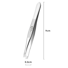 Load image into Gallery viewer, Eyebrow Clip Stainless Steel Tweezers Multifunctional Bevel Eyebrow Clip