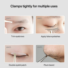 Load image into Gallery viewer, Eyebrow Clip Stainless Steel Tweezers Multifunctional Bevel Eyebrow Clip