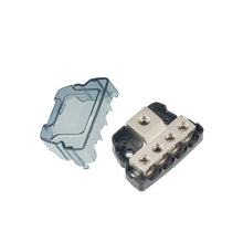 Load image into Gallery viewer, 4-Way Car Audio Stereo Amp Power / Ground Cable Splitter Distribution Block 4GA, 4-Way