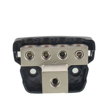 Load image into Gallery viewer, 4-Way Car Audio Stereo Amp Power / Ground Cable Splitter Distribution Block 4GA, 4-Way