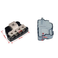 Load image into Gallery viewer, 4-Way Car Audio Stereo Amp Power / Ground Cable Splitter Distribution Block 4GA, 4-Way