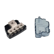 Load image into Gallery viewer, 4-Way Car Audio Stereo Amp Power / Ground Cable Splitter Distribution Block 4GA, 4-Way